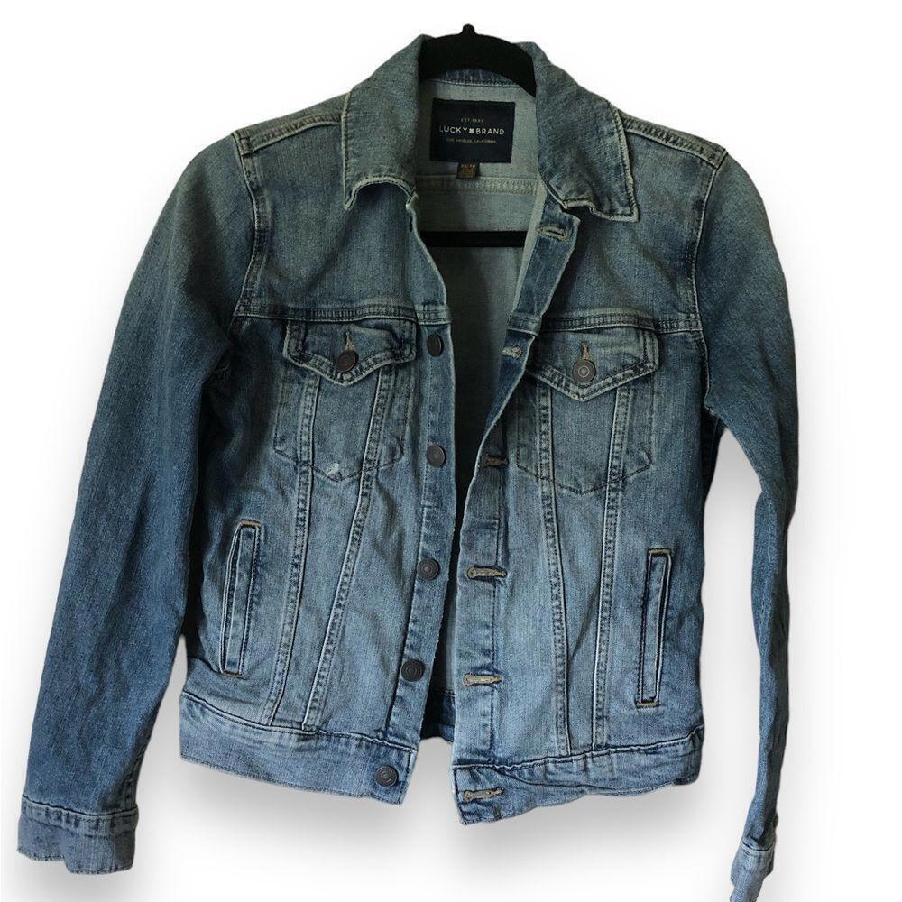 Lucky Brand Jean Jacket "The Tomboy Trucker" - Size XS Classic Blue